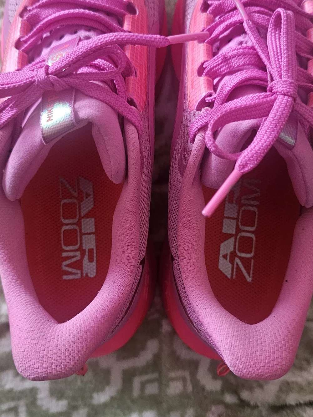 Nike Bright Pink and Hot Pink Running Sneakers